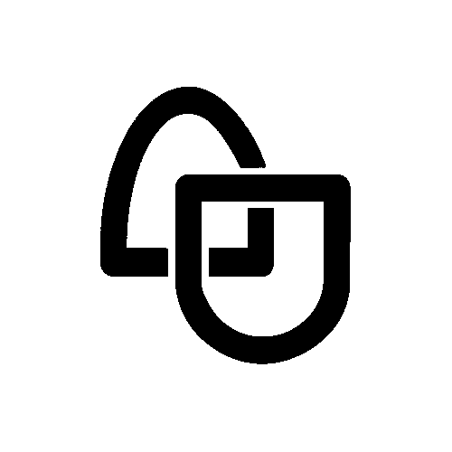 Symbol für Clogging, Schuhsohle und Absatz als Umriss